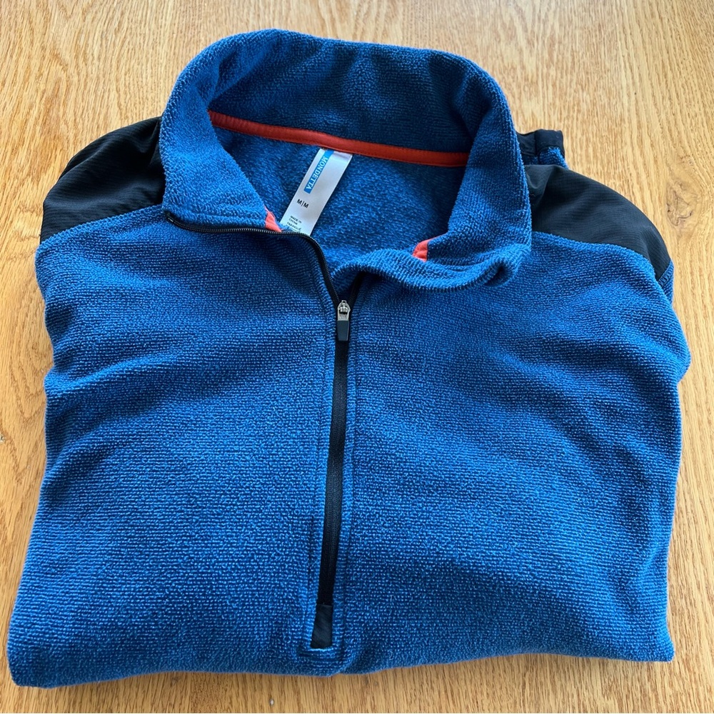 Mondetta Men’s Quarter Zip Pullover Navy